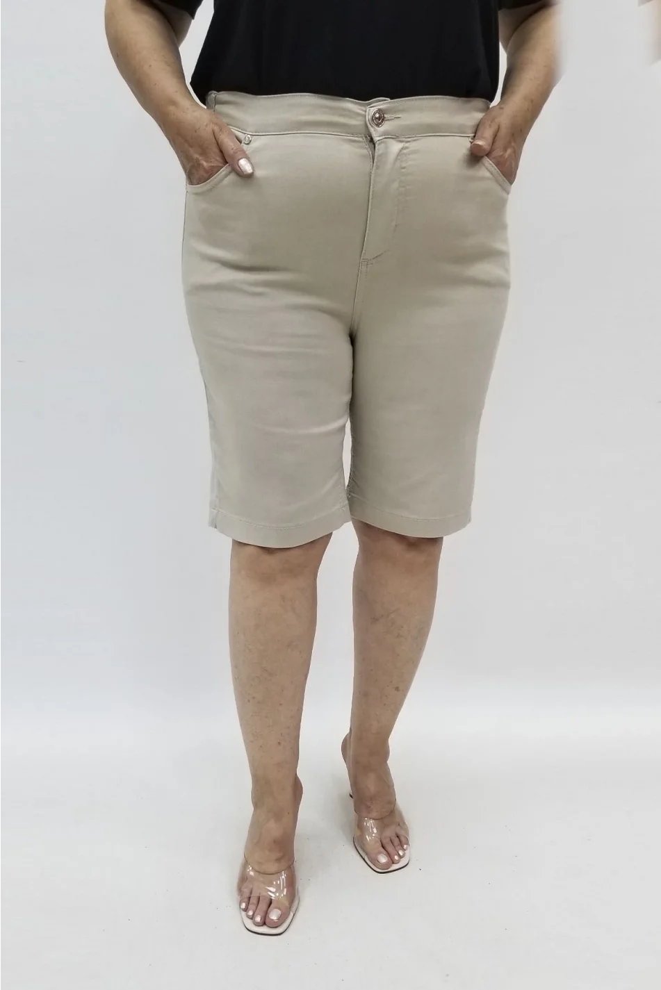 Miraggio Büyük Beden Şort 98658 TAŞ