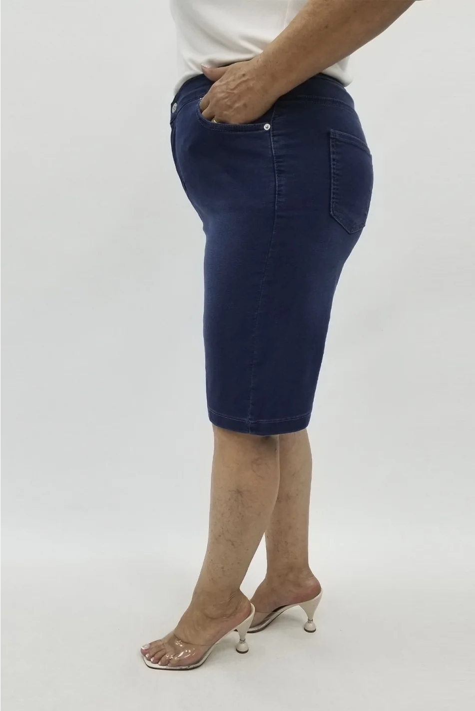 Miraggio Büyük Beden Şort 98659 KOT MAVİ