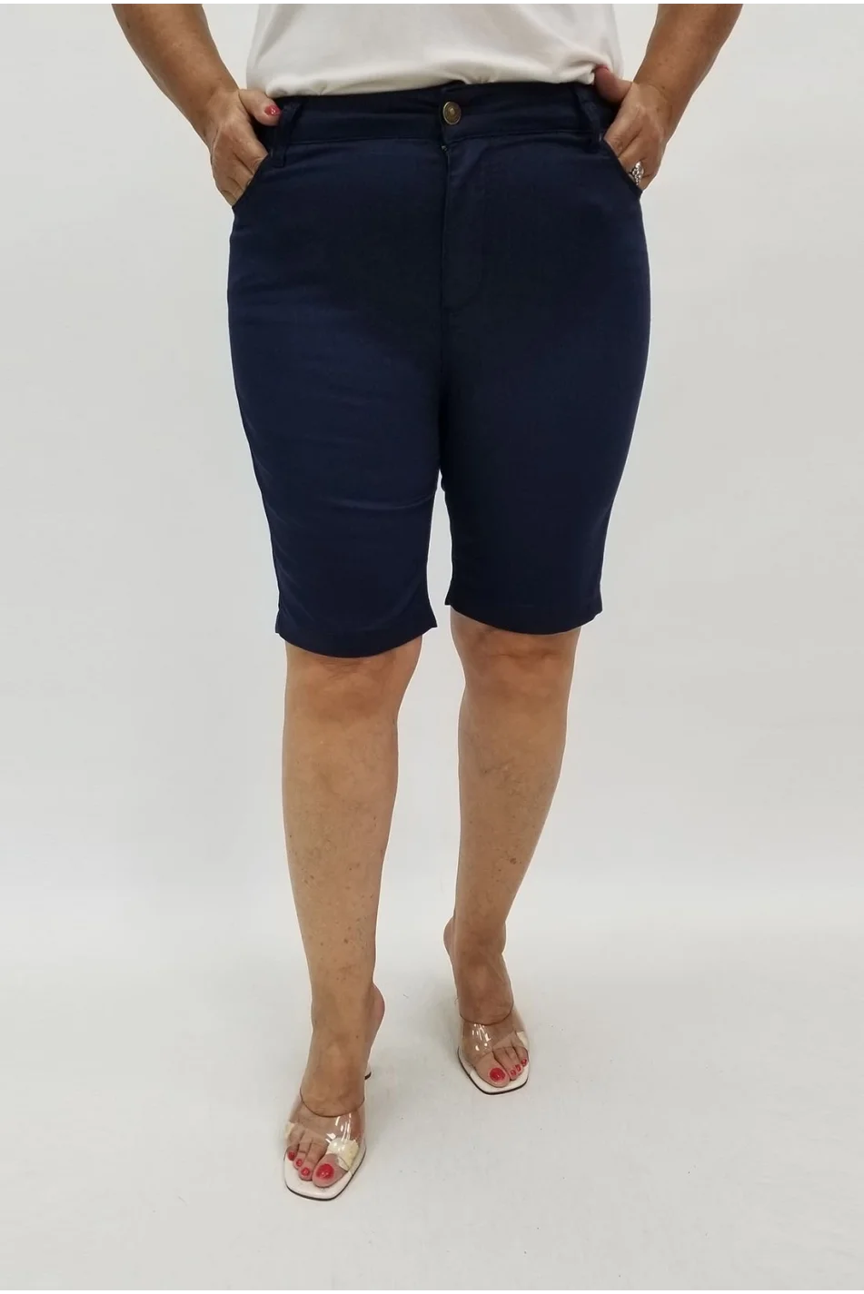 Miraggio Büyük Beden Şort 99823 LACİVERT