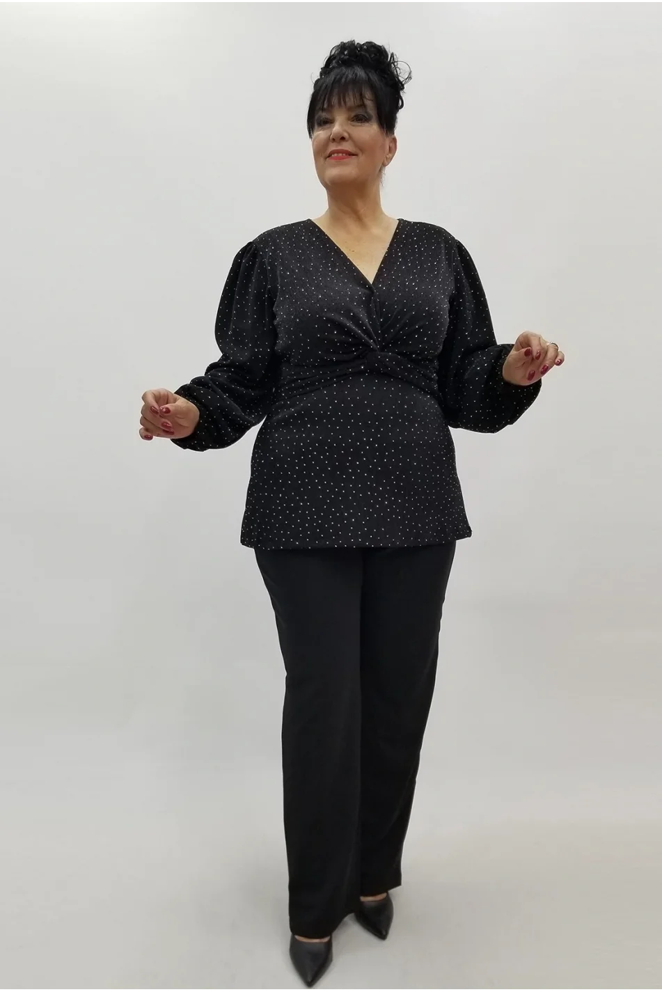 Miraggio Büyük Beden Takım 4059 SİYAH