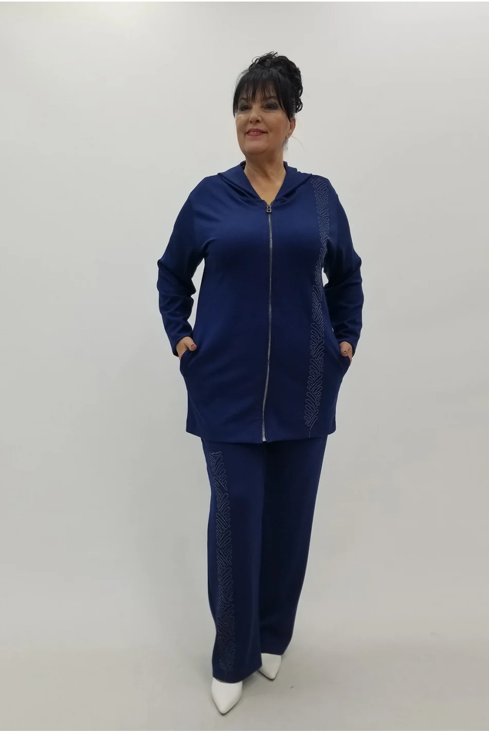 Miraggio Büyük Beden Takım 4091 LACİVERT