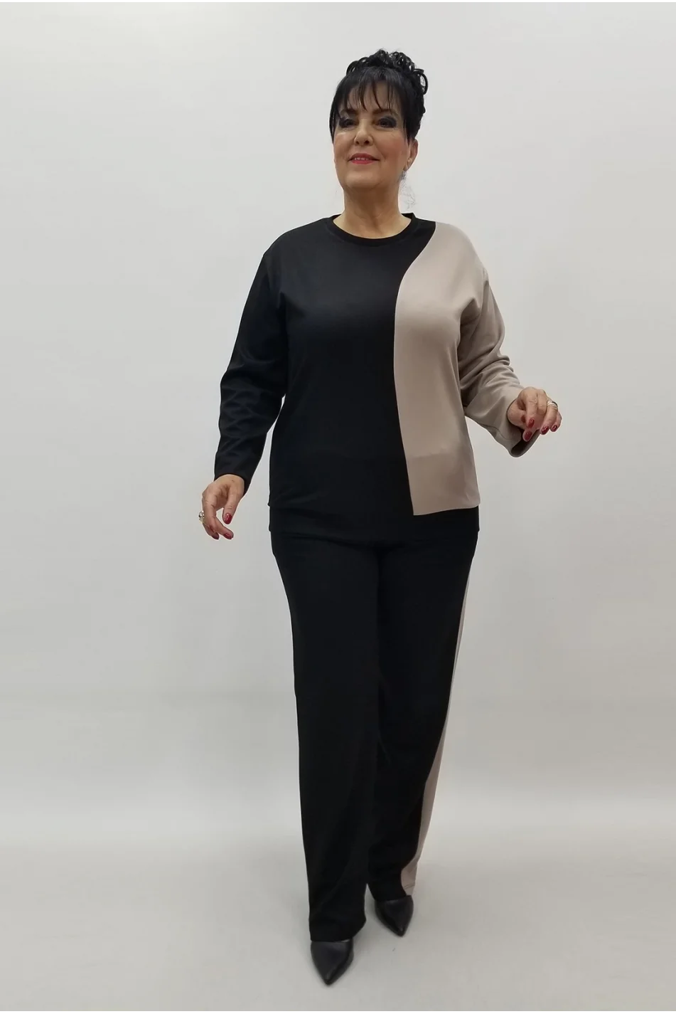 Miraggio Büyük Beden Takım 4121 BEJ