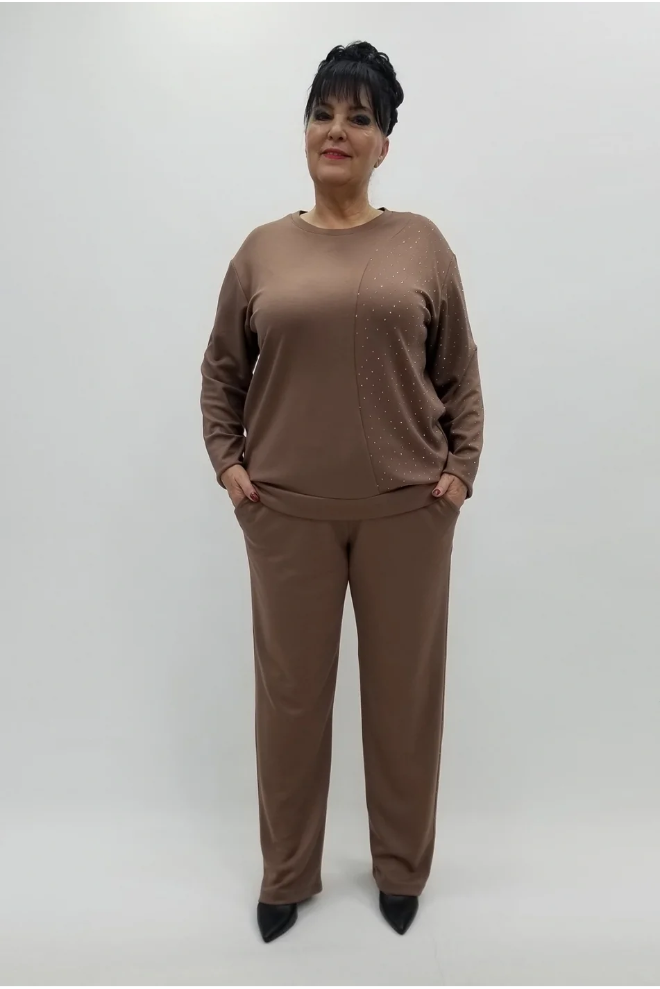 Miraggio Büyük Beden Takım 4131 KAHVE