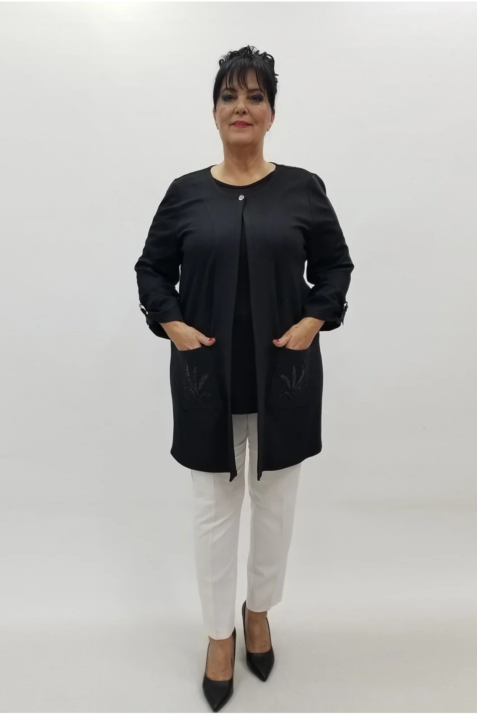 Miraggio Büyük Beden Takım 4157 SİYAH