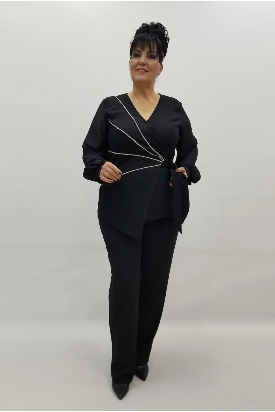 Miraggio Büyük Beden Takım 4179 SİYAH