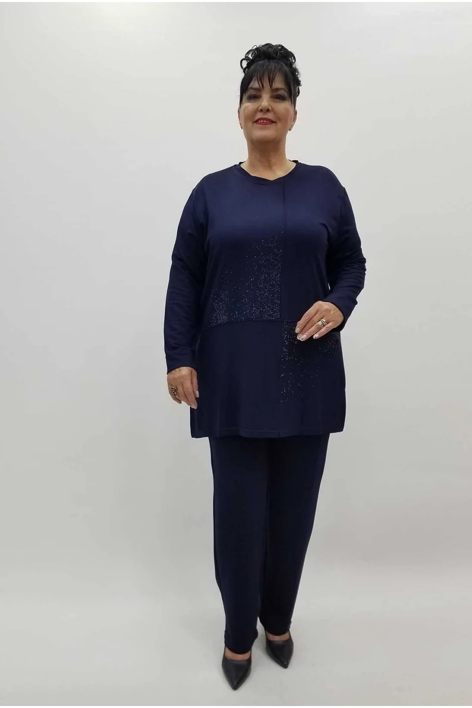 Miraggio Büyük Beden Takım 4213 LACİVERT