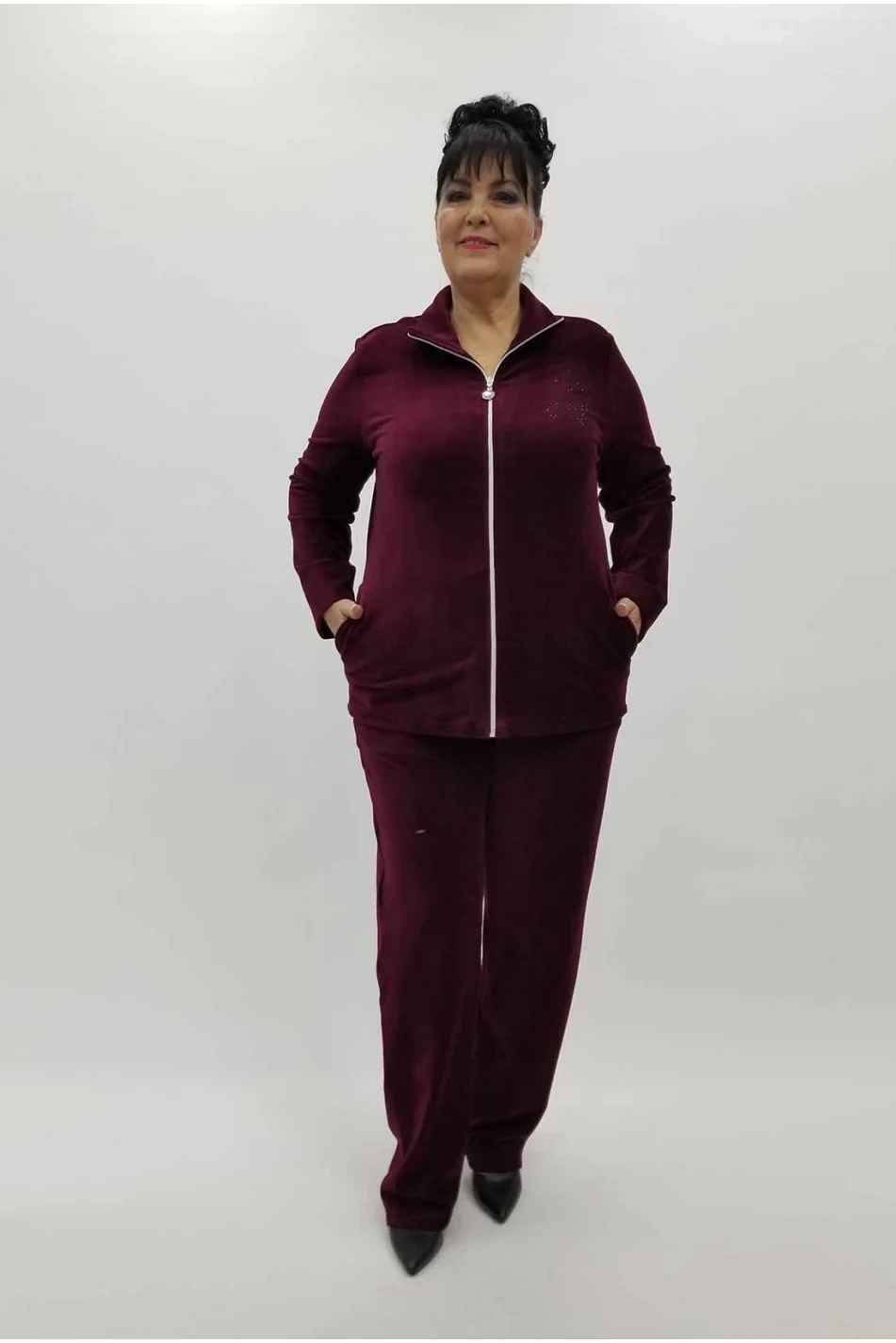 Miraggio Büyük Beden Takım 4260 BORDO