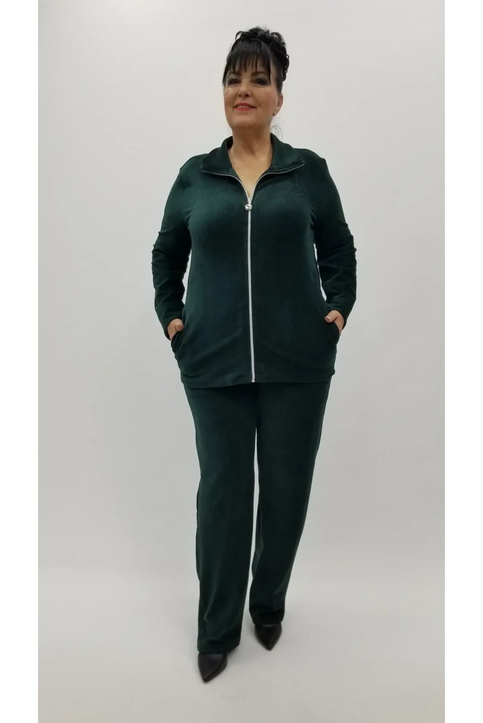 Miraggio Büyük Beden Takım 4260 ZÜMRÜT YEŞİLİ