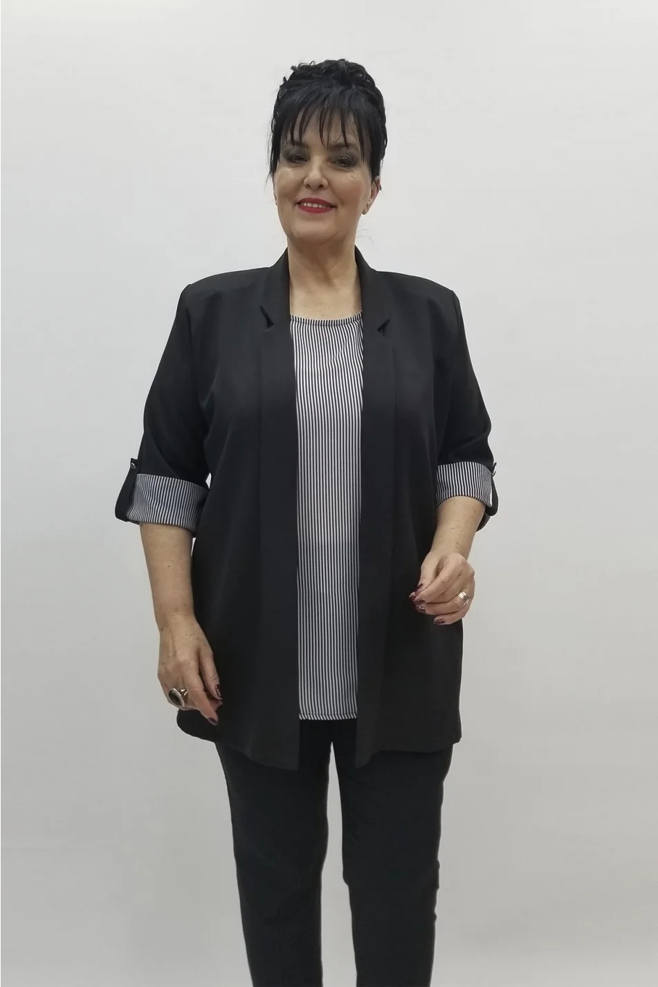 Miraggio Büyük Beden Takım 98477 SİYAH