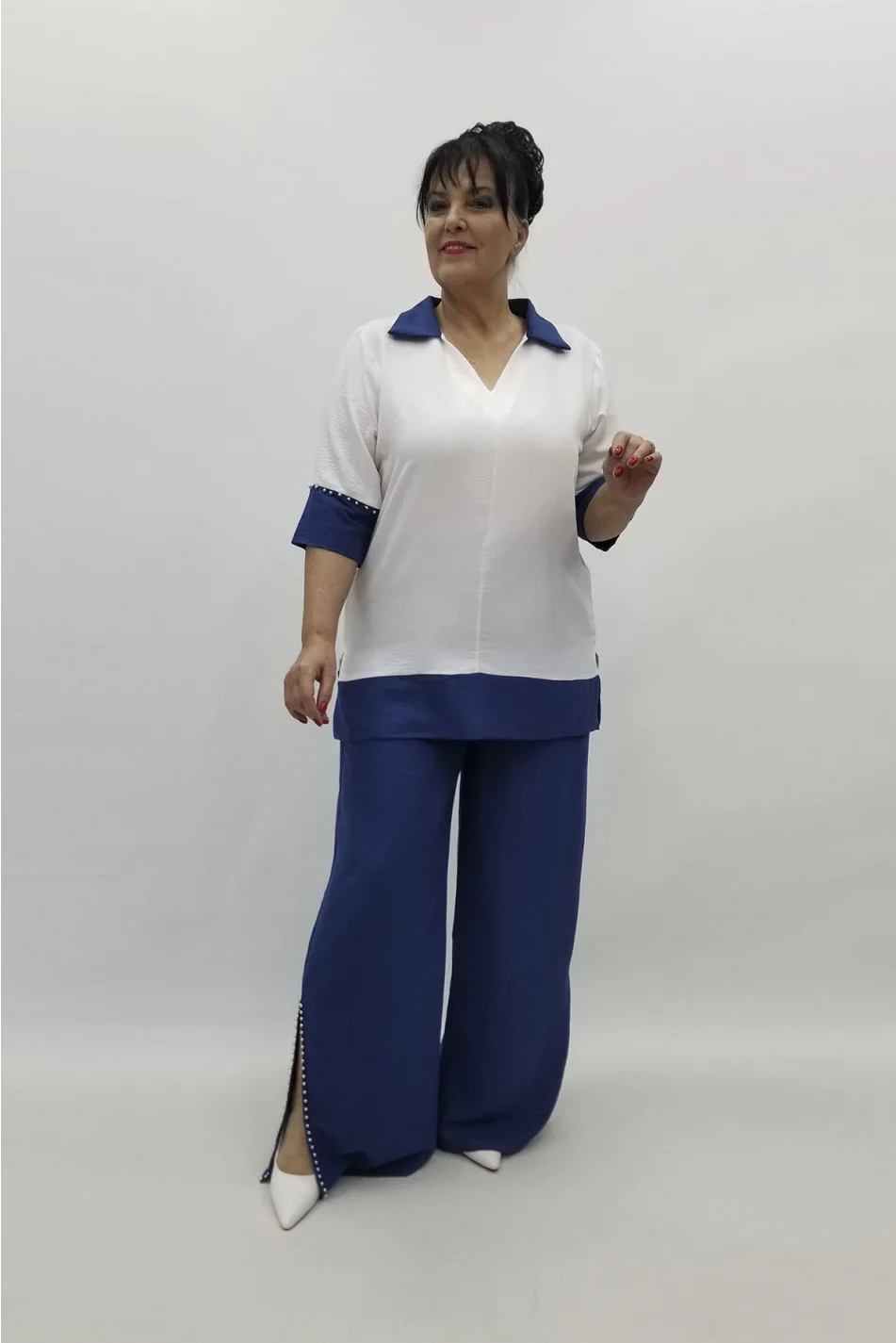 Miraggio Büyük Beden Takım 98553 İNDİGO