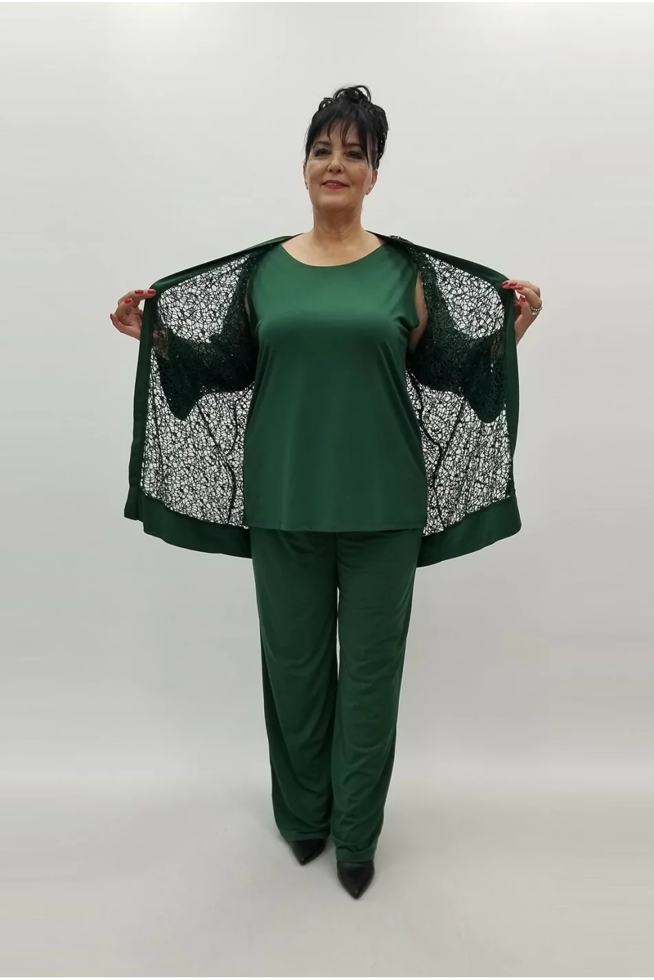 Miraggio Büyük Beden Takım 98990 YEŞİL