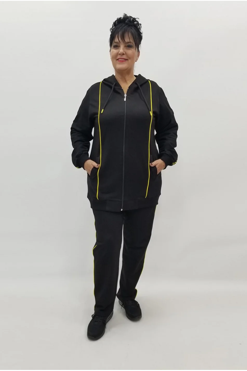 Miraggio Büyük Beden Takım 99107 SARI