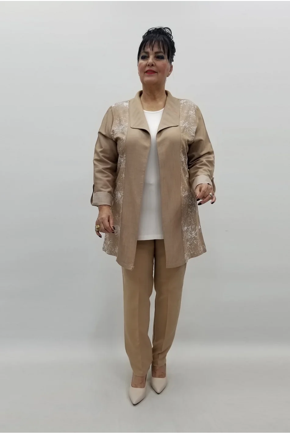 Miraggio Büyük Beden Takım 99162 A-KAHVE