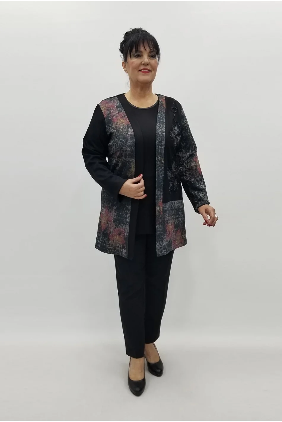 Miraggio Büyük Beden Takım 99231 SİYAH