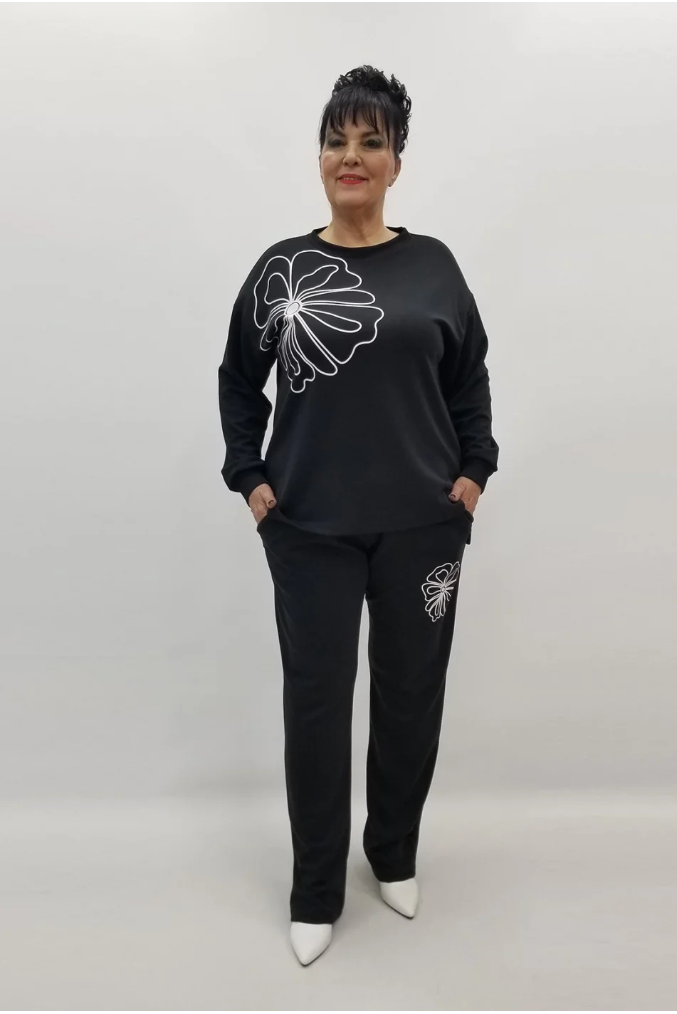 Miraggio Büyük Beden Takım 99337 SİYAH