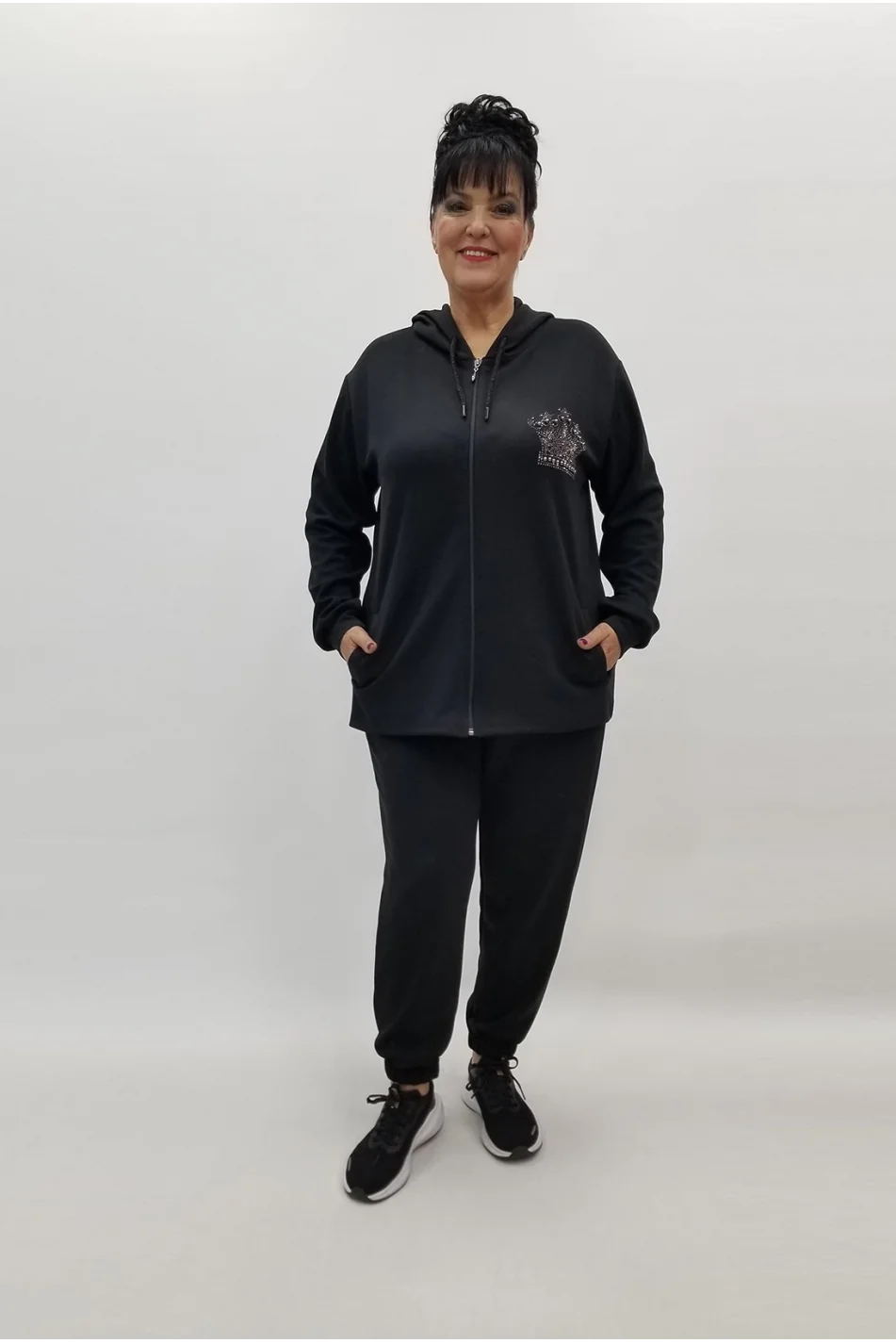 Miraggio Büyük Beden Takım 99338 SİYAH