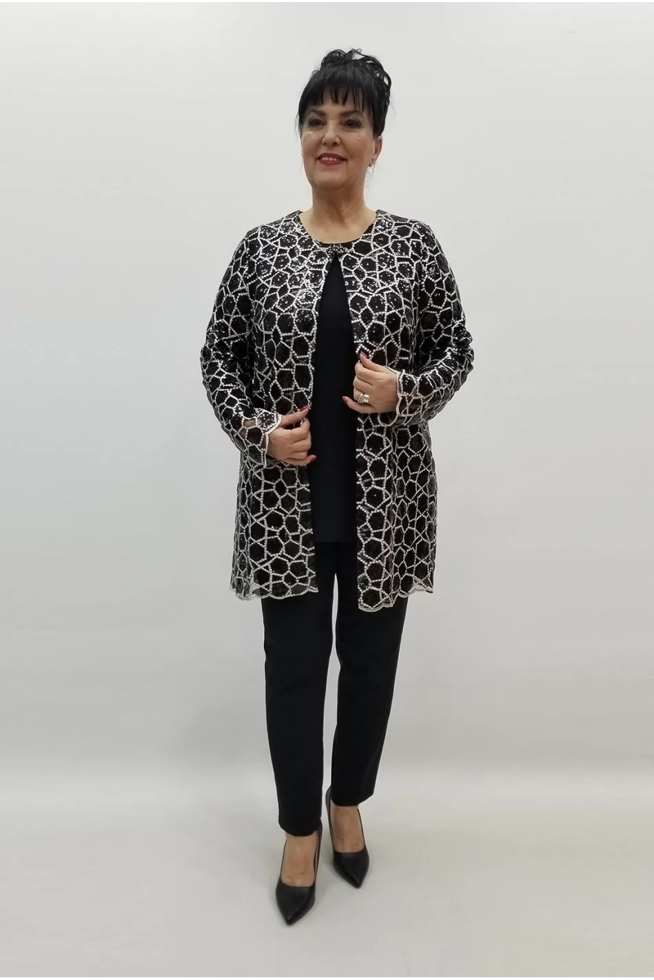 Miraggio Büyük Beden Takım 99339 SİYAH