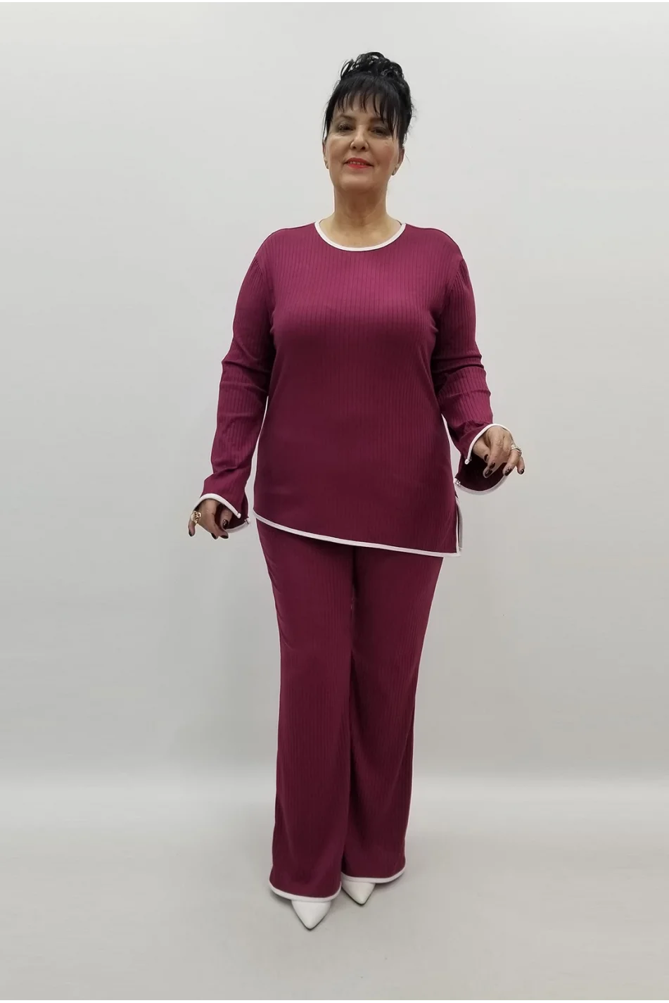 Miraggio Büyük Beden Takım 99369 BORDO