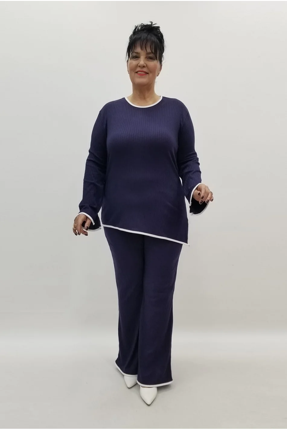 Miraggio Büyük Beden Takım 99369 LACİVERT