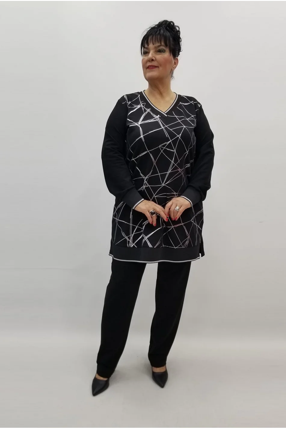 Miraggio Büyük Beden Takım 99416 SİYAH