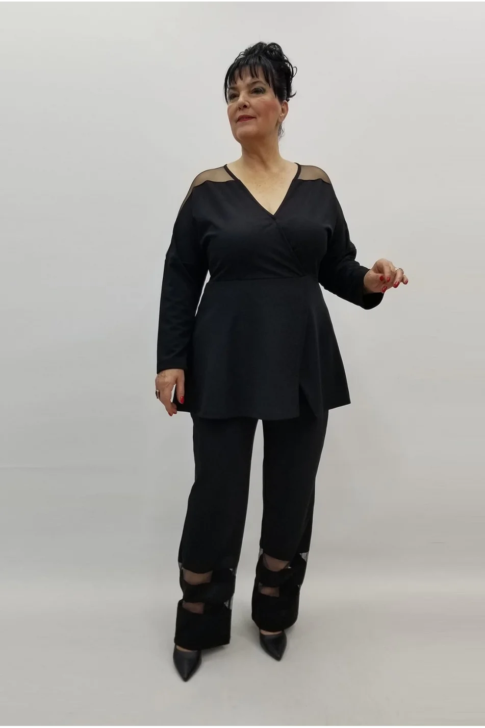 Miraggio Büyük Beden Takım 99427 SİYAH