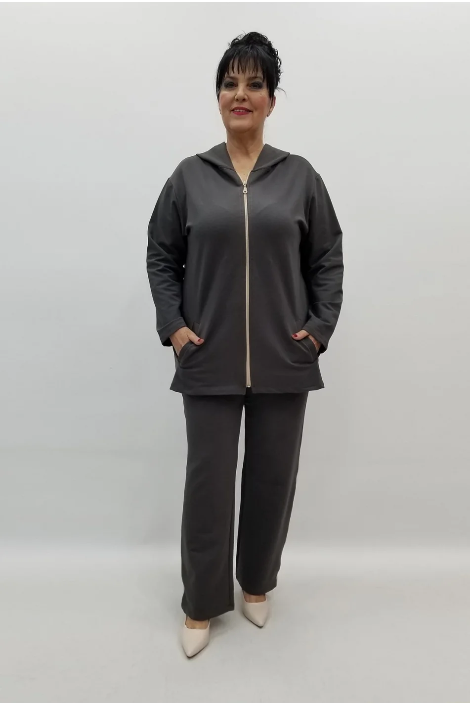 Miraggio Büyük Beden Takım 99488 FÜME