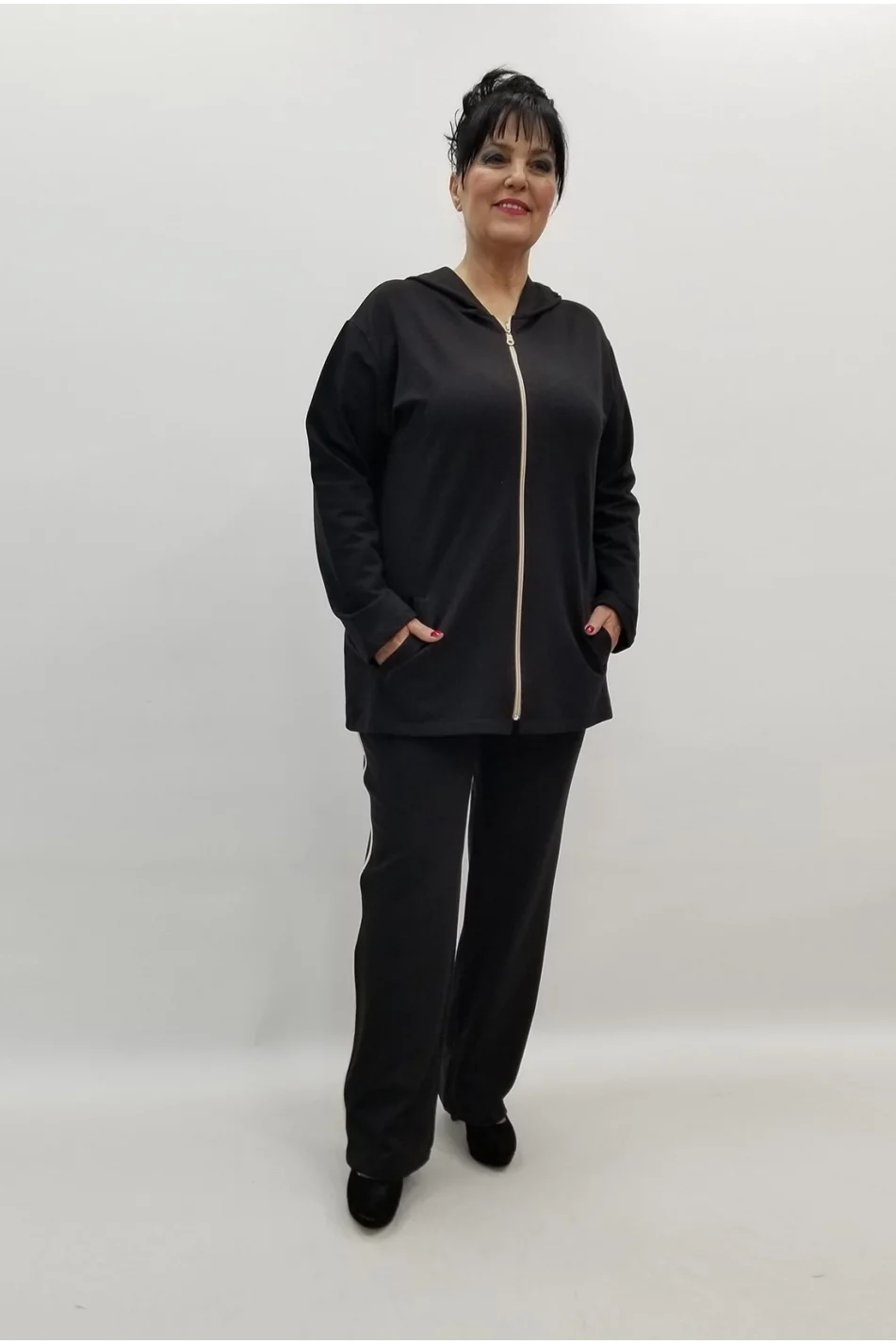 Miraggio Büyük Beden Takım 99488 SİYAH