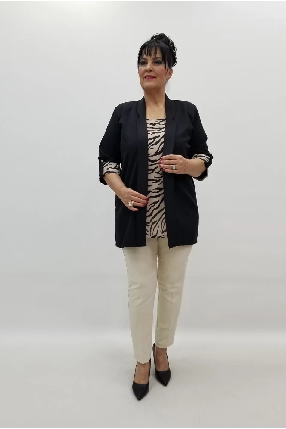 Miraggio Büyük Beden Takım 99515 SİYAH