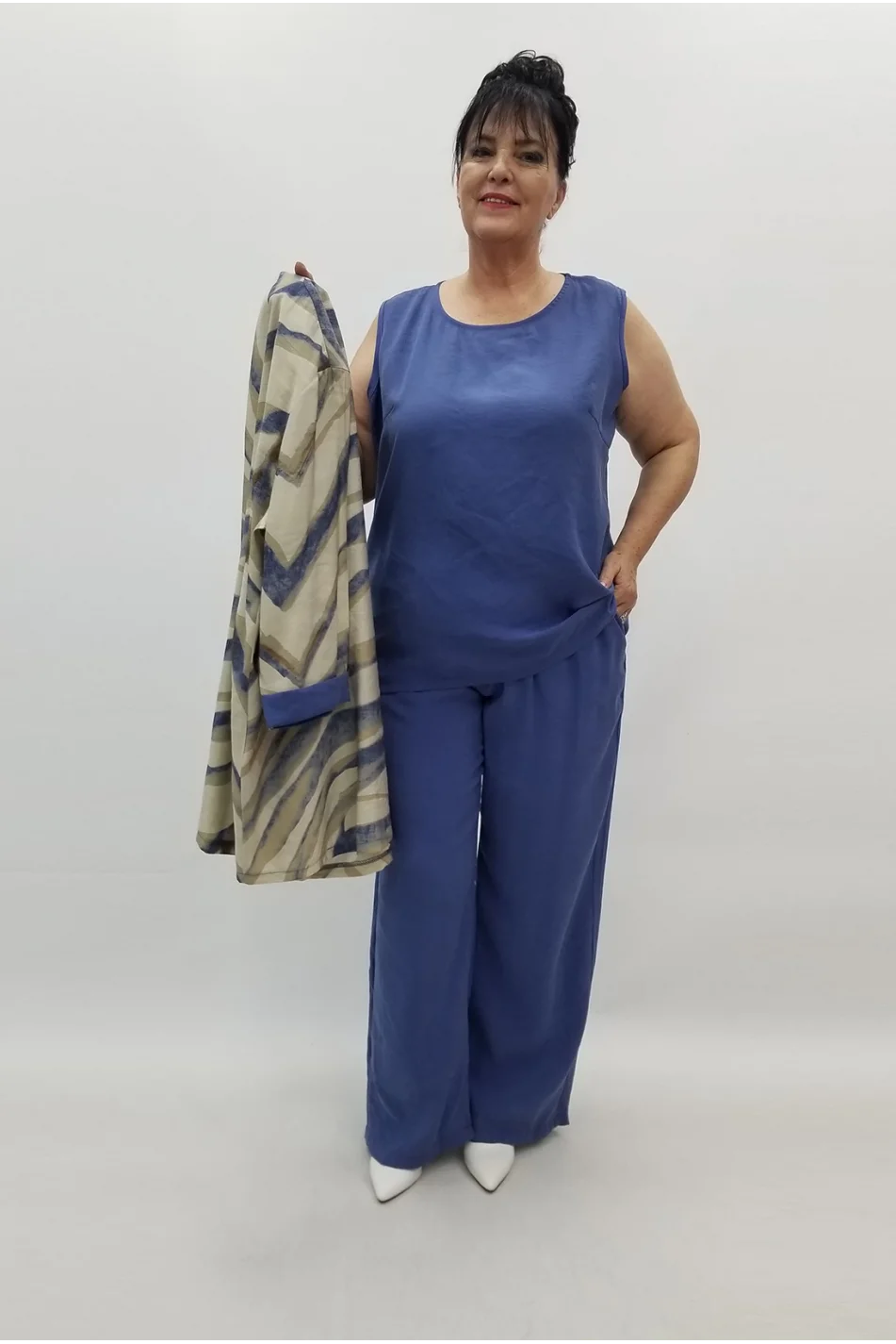 Miraggio Büyük Beden Takım 99516 İNDİGO