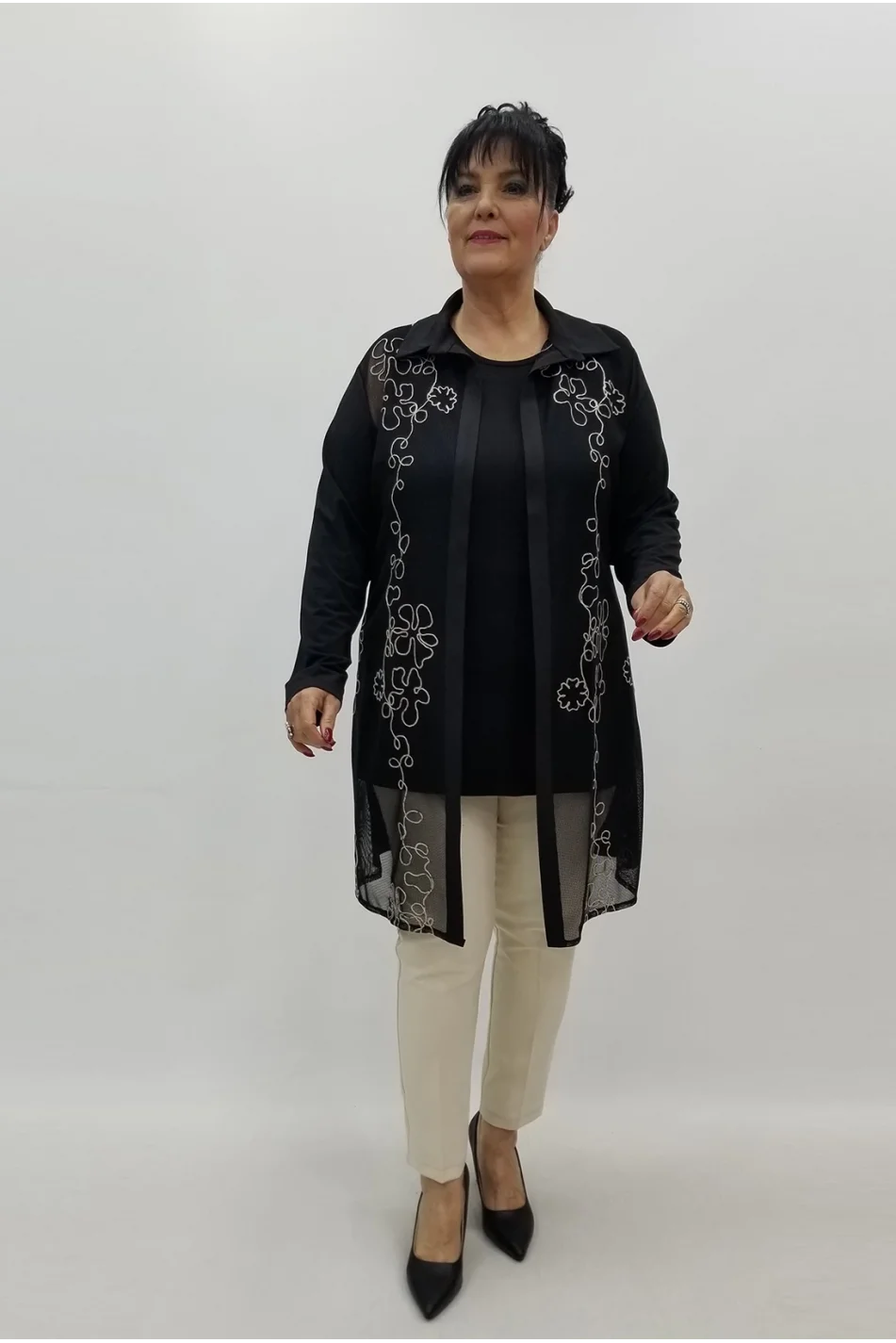 Miraggio Büyük Beden Takım 99617 SİYAH