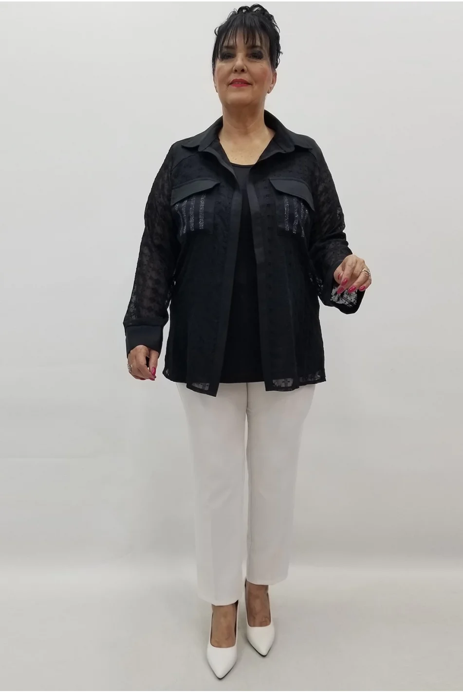 Miraggio Büyük Beden Takım 99618 SİYAH