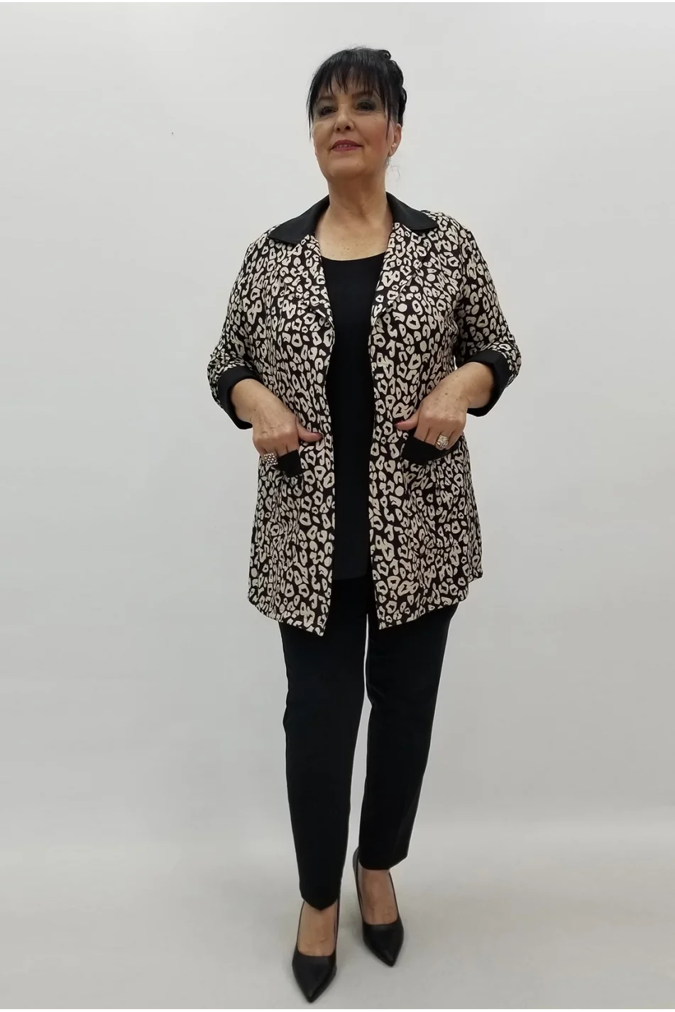 Miraggio Büyük Beden Takım 99620 SİYAH/BEJ