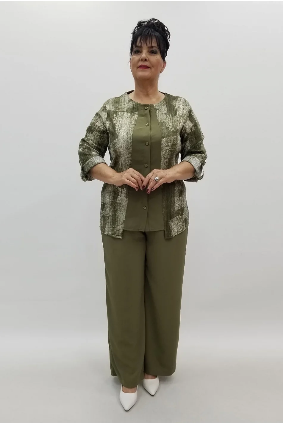 Miraggio Büyük Beden Takım 99652 HAKİ