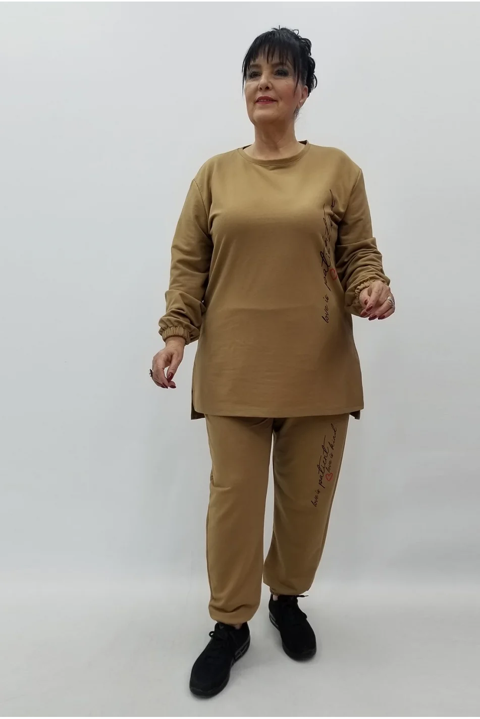 Miraggio Büyük Beden Takım 99658 BEJ