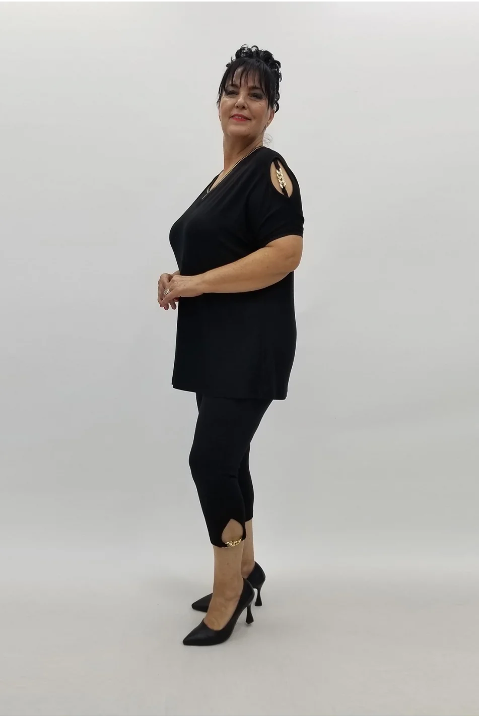 Miraggio Büyük Beden Takım 99937 SİY-GOLD