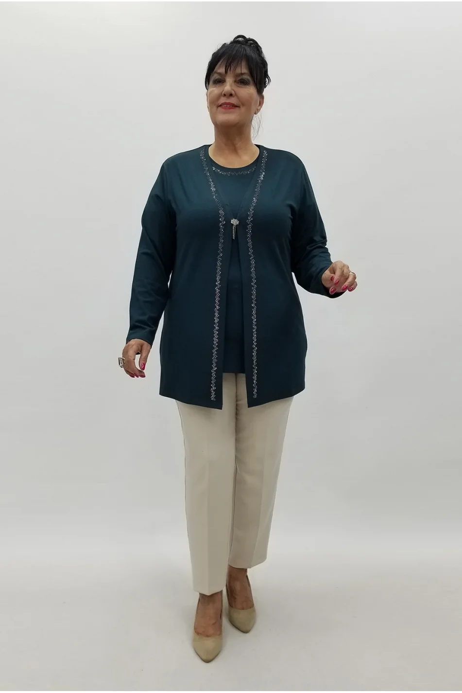 Miraggio Büyük Beden Takım 99981 PETROL