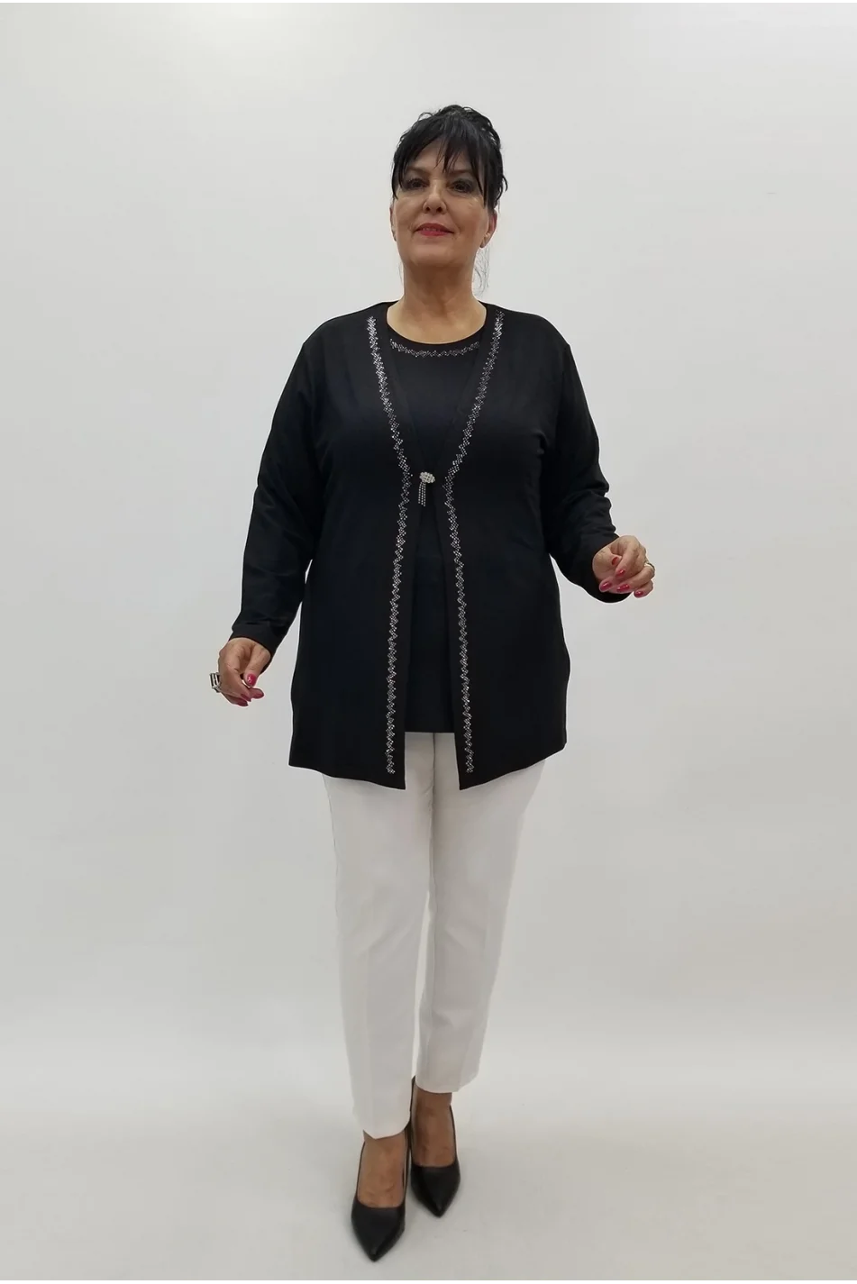 Miraggio Büyük Beden Takım 99981 SİYAH