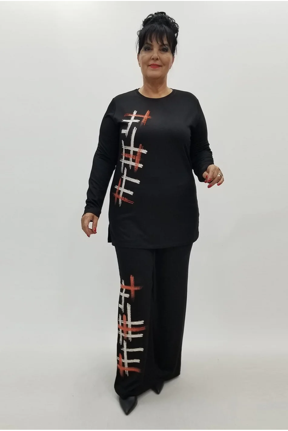 Miraggio Büyük Beden Takım 99993 SİYAH