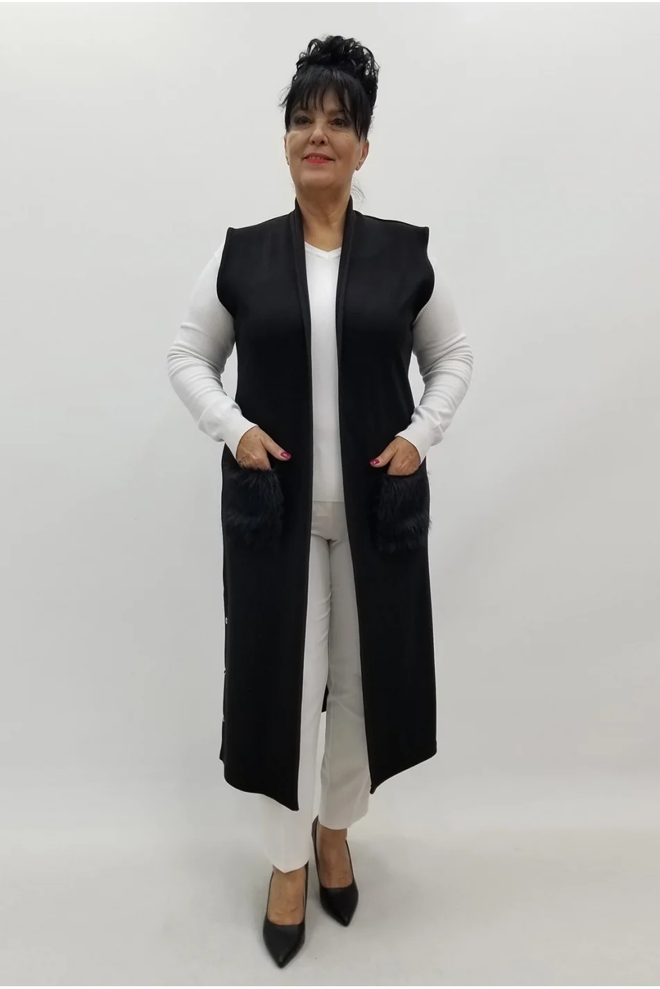 Miraggio Büyük Beden Triko 4052 SİYAH