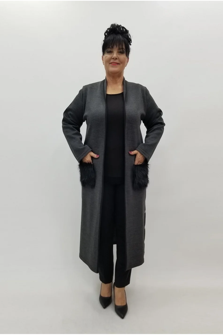 Miraggio Büyük Beden Triko 4053 FÜME