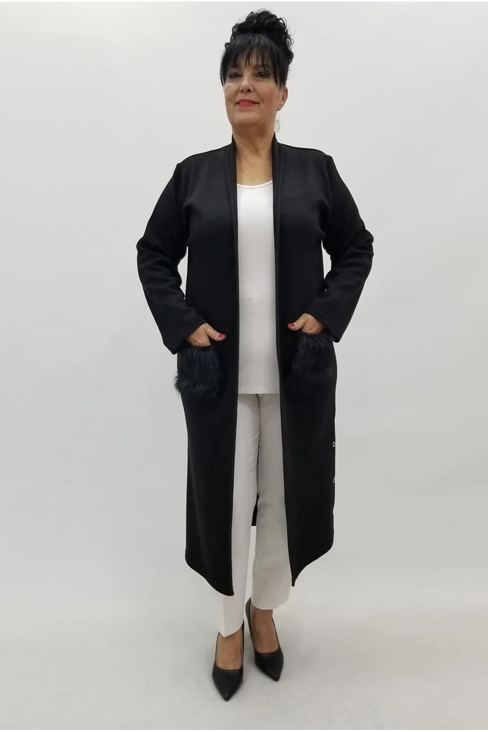 Miraggio Büyük Beden Triko 4053 SİYAH