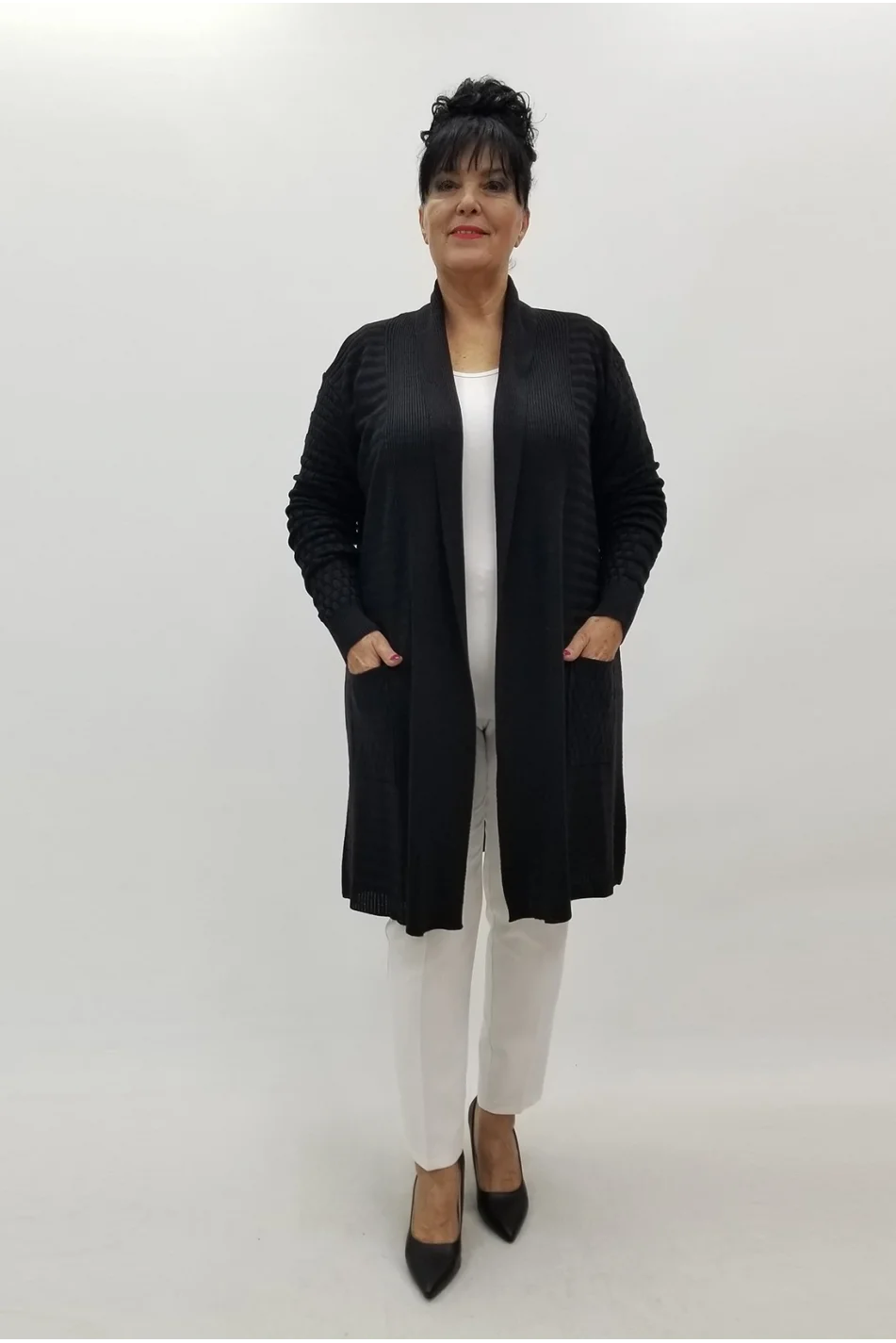 Miraggio Büyük Beden Triko 4054 SİYAH