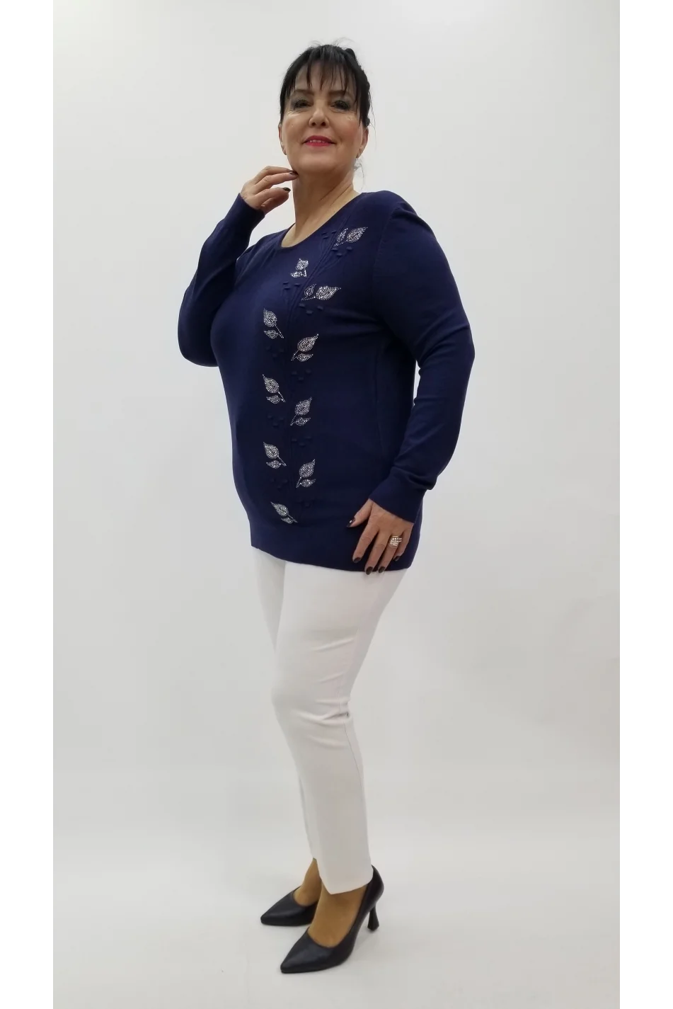 Miraggio Büyük Beden Triko 4322 LACİVERT