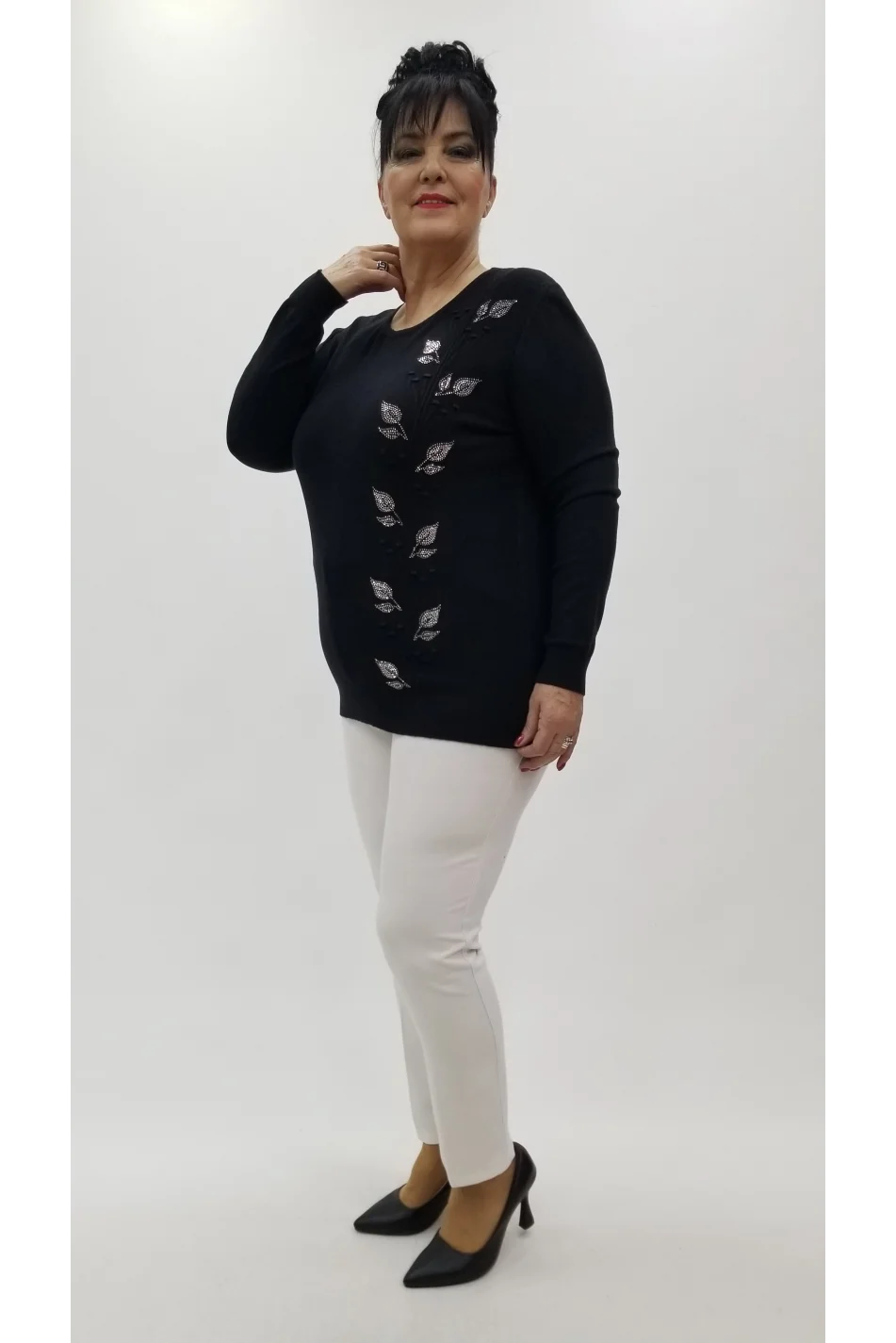 Miraggio Büyük Beden Triko 4322 SİYAH