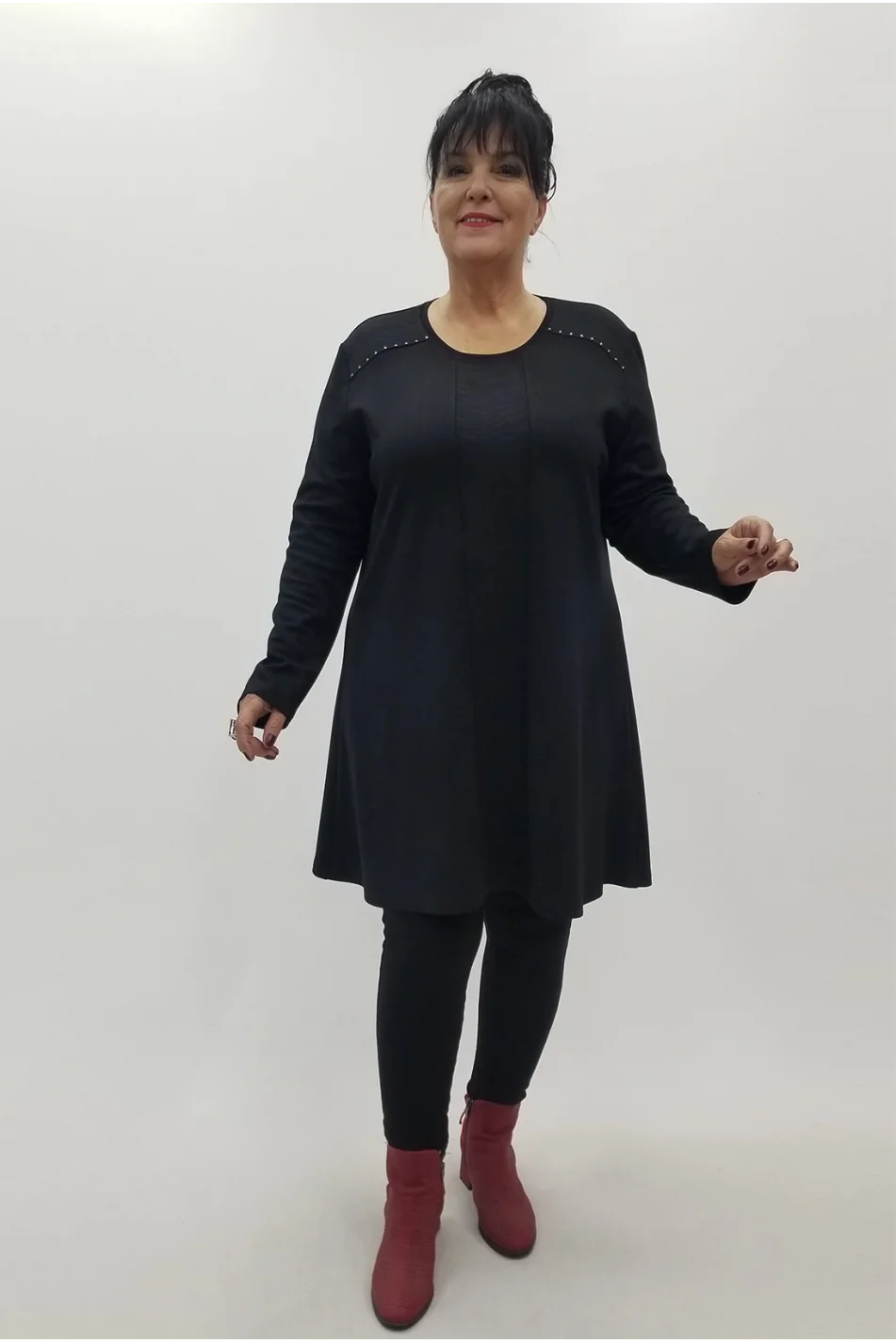 Miraggio Büyük Beden Tunik 4099 SİYAH