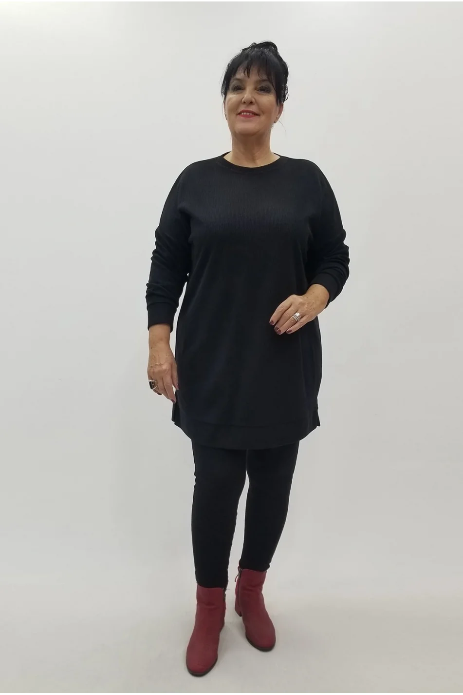 Miraggio Büyük Beden Tunik 4103 SİYAH