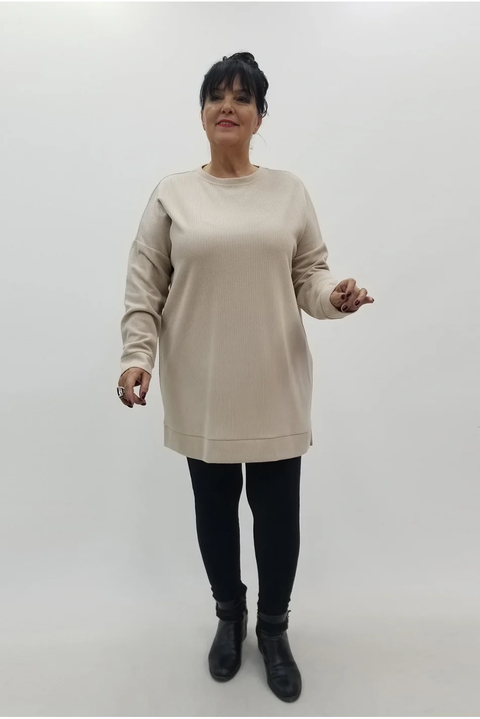 Miraggio Büyük Beden Tunik 4103 TAŞ