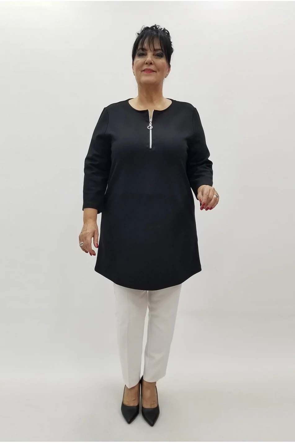 Miraggio Büyük Beden Tunik 4169 SİYAH