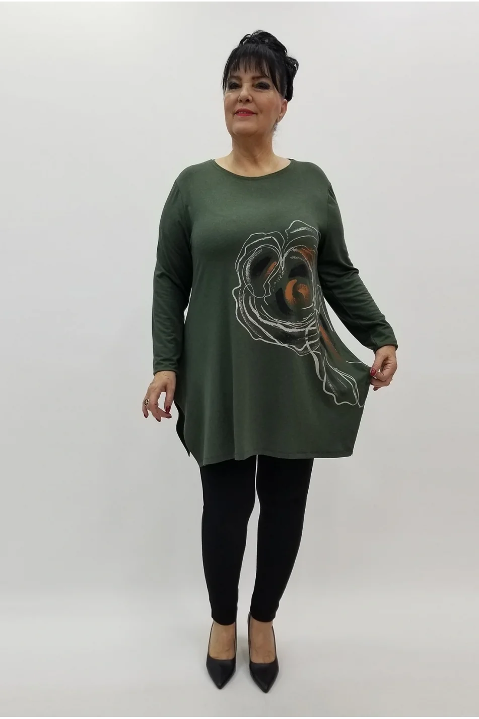 Miraggio Büyük Beden Tunik 4227 HAKİ