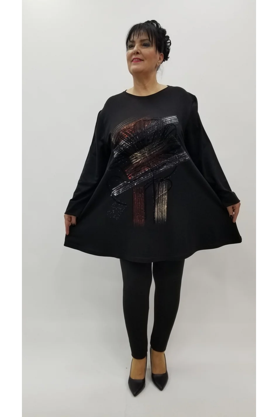 Miraggio Büyük Beden Tunik 4329 SİYAH